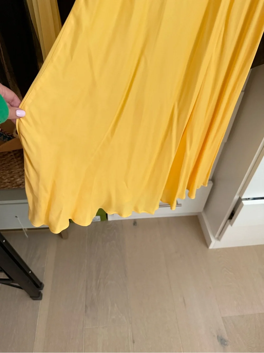 NWT Farm Rio Yellow Cutout Long Sleeve Maxi Dress - Picture 6 of 8